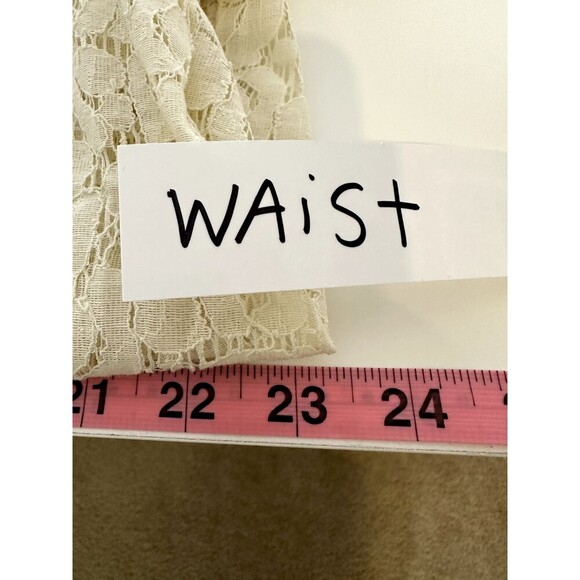 JCP Womans Sheer Floral Lace Top Size 1X Boho Western Quiet Luxury Capsule - Picture 6 of 12